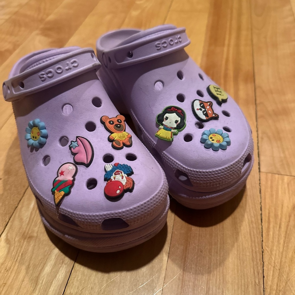 Purple Platform Crocs - Picture 7 of 8